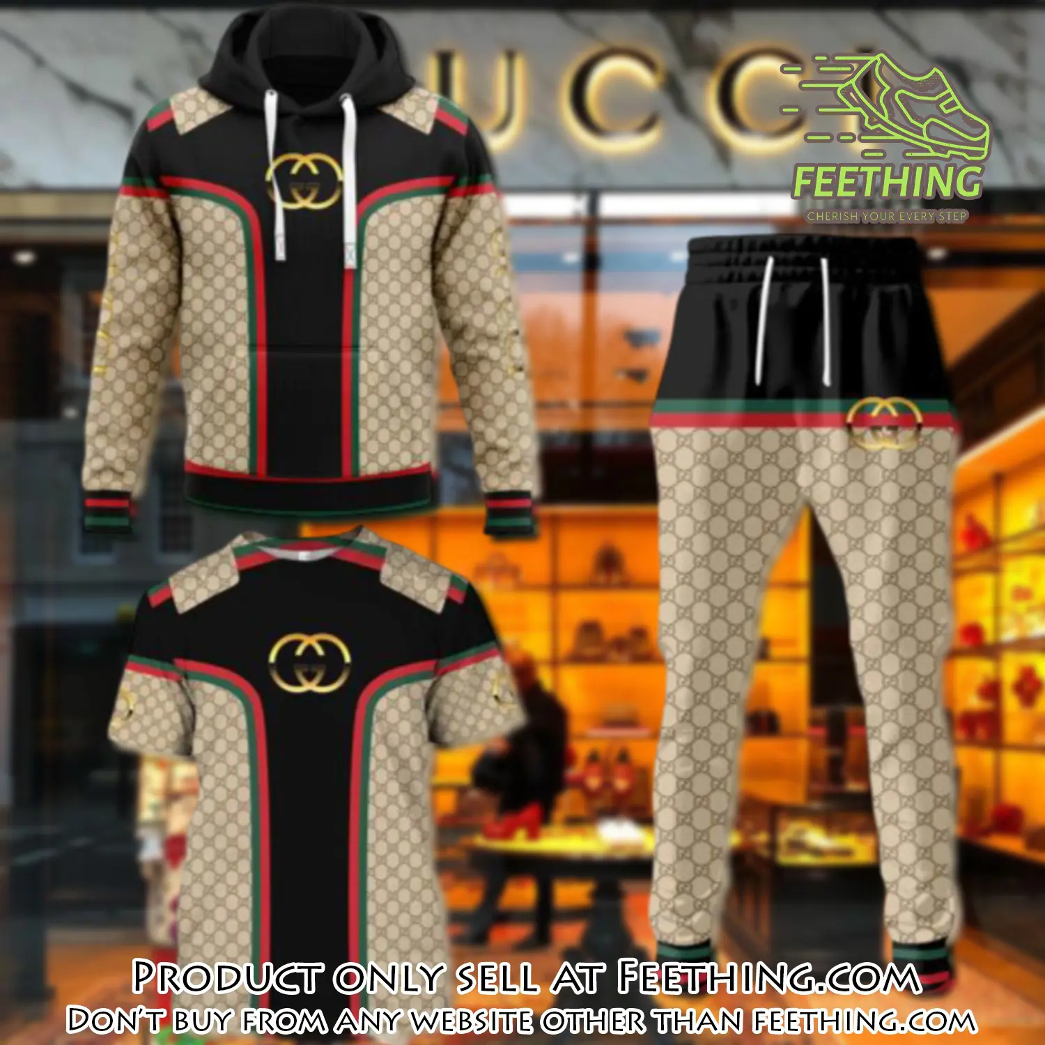 Gucci luxury brand combo tshirt hoodie long pants set trending 24 outfit sport lcs1027 ft4329433